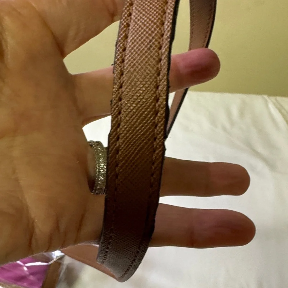 Michael Kors Nylon Crossbody‎ Bag – Fuchsia & Tan Trim
